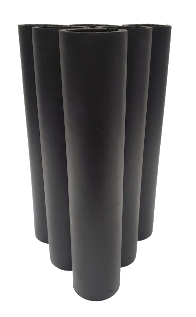 1.91 in. ID HDPE Festival Ball Mortar Tubes - 6 Pack